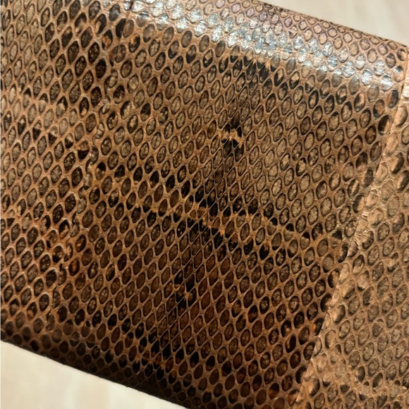 Vintage Gucci Authentic Snakeskin and Leather Clutch Wallet - Picture 10 of 15